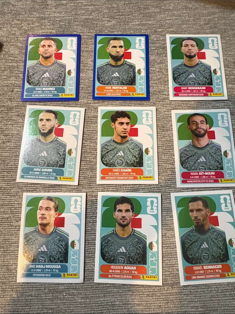 Panini FIFA World Cup 2026 - Algeria Player Stickers